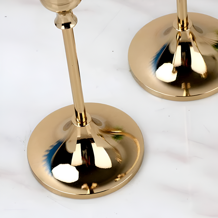 Gold Taper Candle Holder Set | Stornfield