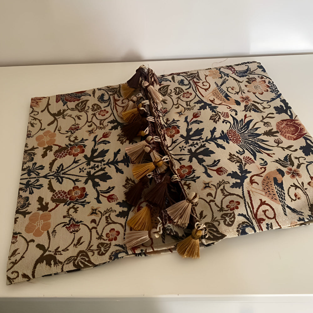 Stornfield | Vintage Floral & Bird Jacquard Table Runner