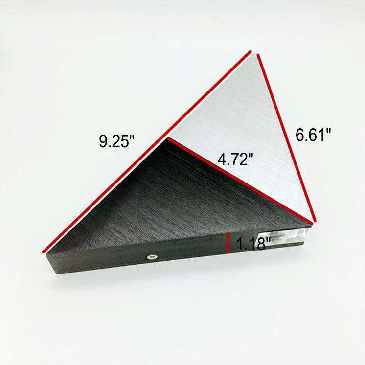 Stornfield | TriLumina Prism LED Wall Sconce | Creative Pyramid Design | Aluminum & Acrylic | Color Light Options