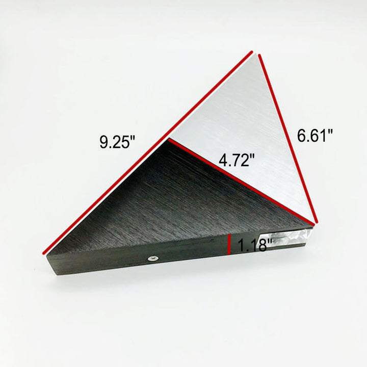 Stornfield | TriLumina Prism LED Wall Sconce | Creative Pyramid Design | Aluminum & Acrylic | Color Light Options