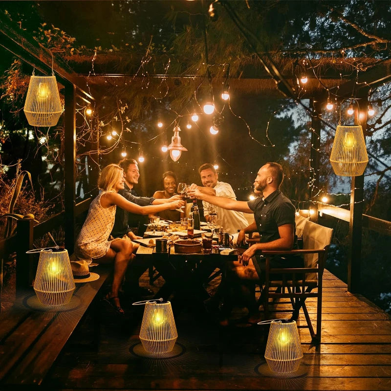 Stornfield | Solar Outdoor Hand-Woven Garden Lights | Waterproof Landscape Light for Villa & Patio Decoration - Alpho