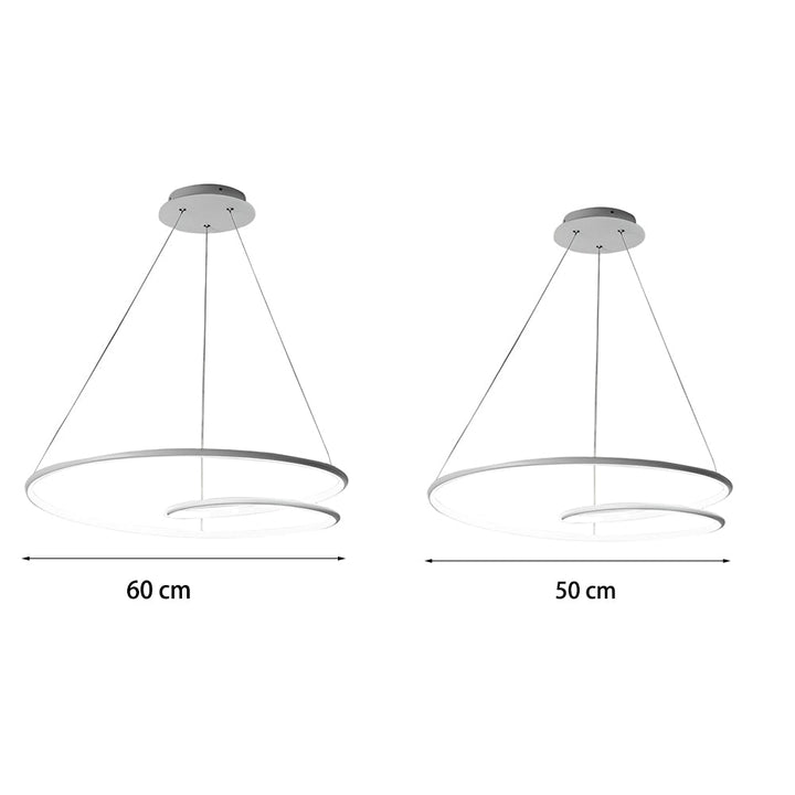 Modern LED Dimmable Pendant Light - Height Adjustable Ceiling Light for Dining Room & Living Room | Stornfield