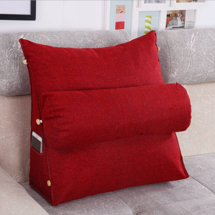 LoungeEase | Back Support Pillow for Reading and TV - Adjustable Bed Cushion for Lumbar Support - Posture Comfort - Stornfield Multi-purpose Pillow