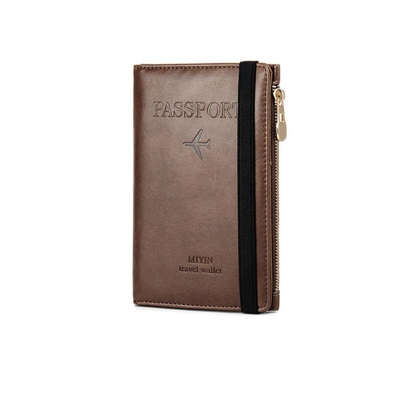 Men's Leather Passport Wallet with RFID Blocking | Stornfield