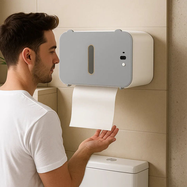 CleanGuard | Touchless Toilet Paper Dispenser – Sensor Activated – Auto-Retract Cut – For Stornfield High-Traffic Restrooms