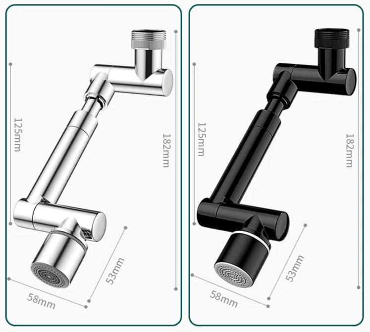 FlexiFlow 360° Rotating and Extendable Faucet Head Stornfield