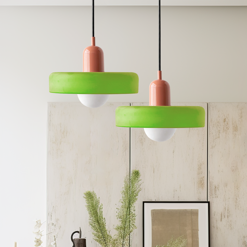 Colorful Bauhaus-Style Pendant Lamp - StiloGlas | Stornfield