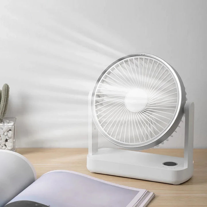 Compact Rechargeable USB Desk Fan for Home, Office, and Outdoors | Stornfield