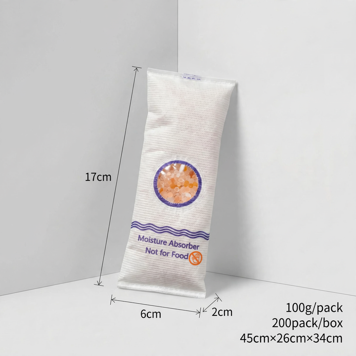Cobalt-free silica gel desiccant, 100g