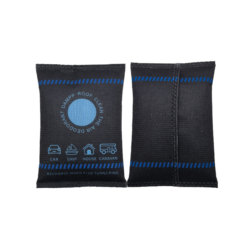 Color-changing dehumidifier bag with silica gel