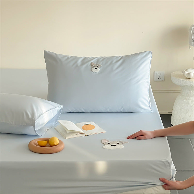 Bed sheet made of long-staple cotton, cartoon design