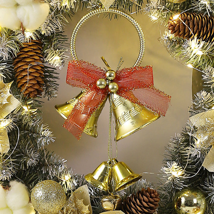Decorative Christmas wreath with lighting