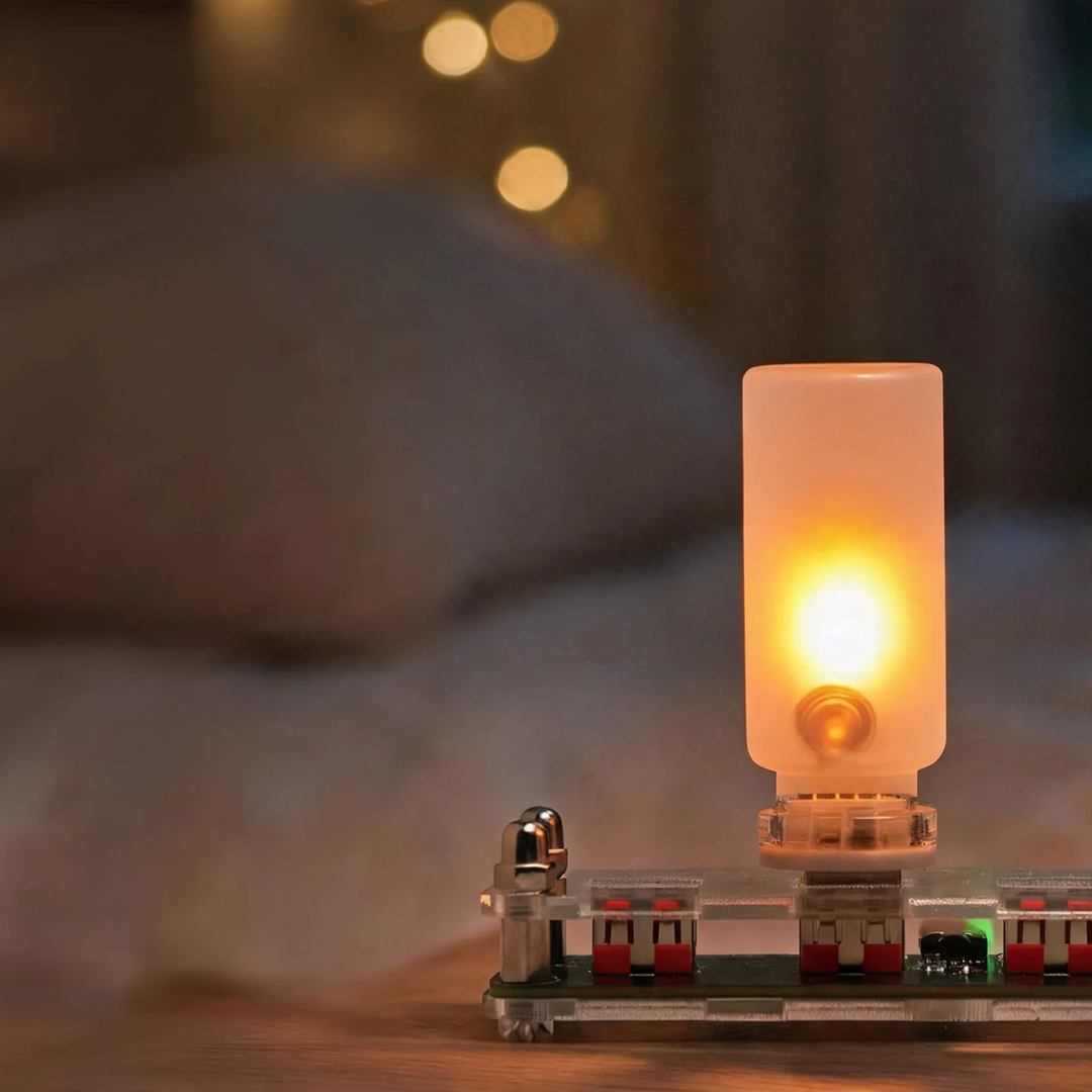 LED flame light with USB connection
