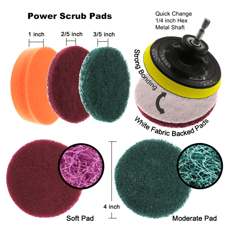 12-in-1 Cleaning Brush Set for Drill | Stornfield