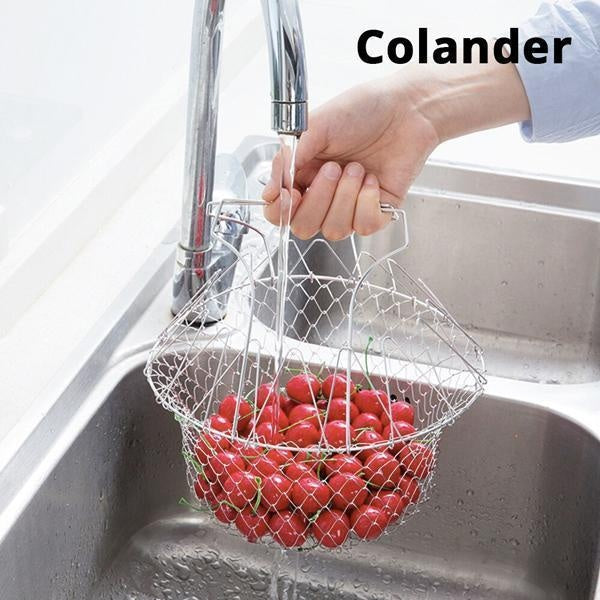 12-in-1 Flexible Kitchen Basket Stainless Steel | Stornfield