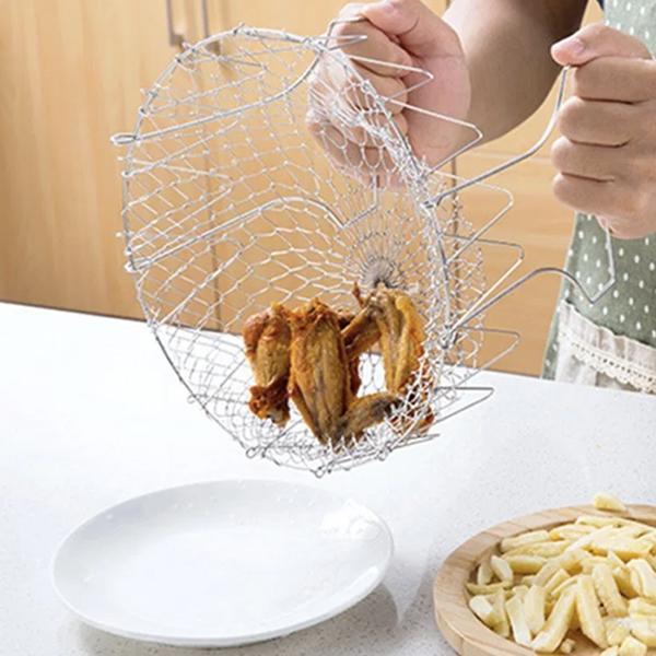 12-in-1 Flexible Kitchen Basket Stainless Steel | Stornfield