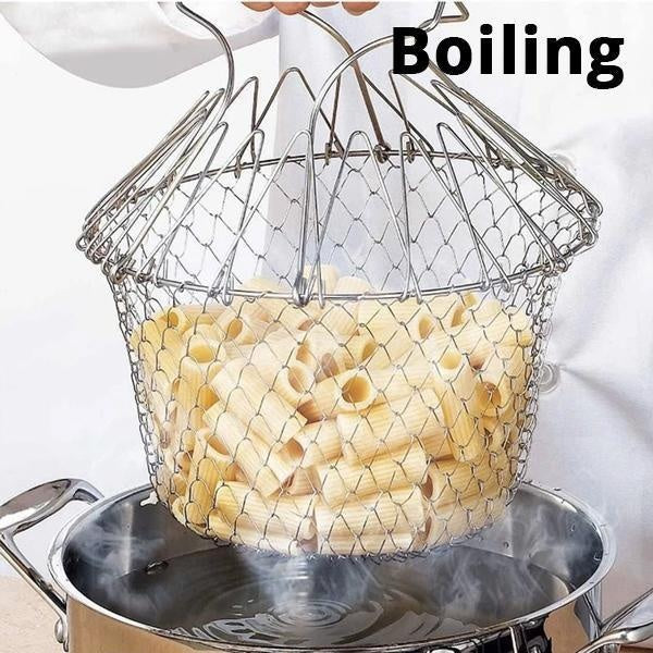 12-in-1 Flexible Kitchen Basket Stainless Steel | Stornfield