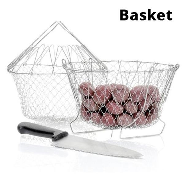 12-in-1 Flexible Kitchen Basket Stainless Steel | Stornfield