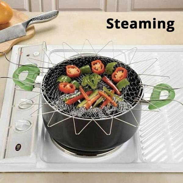 12-in-1 Flexible Kitchen Basket Stainless Steel | Stornfield
