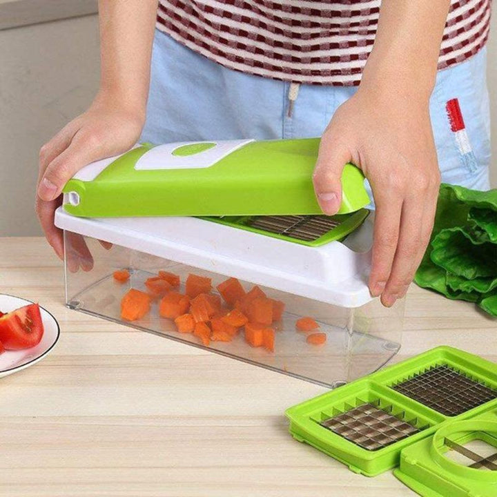 SlicePro 12-in-1 Vegetable Slicer – Multifunctional Cutting and Grating System for the Kitchen | Stornfield
