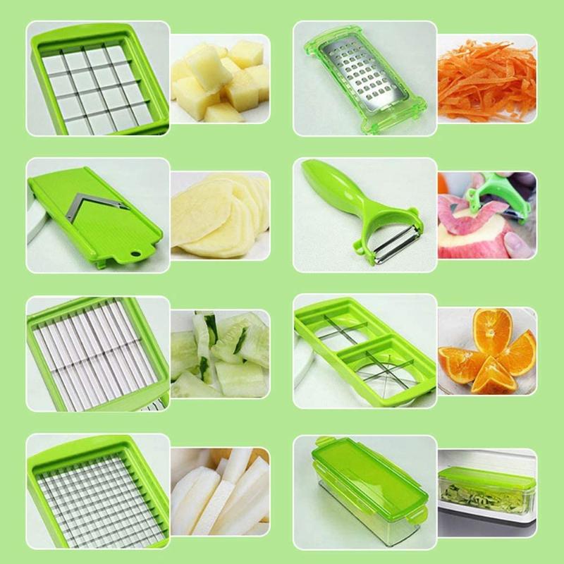 SlicePro 12-in-1 Vegetable Slicer – Multifunctional Cutting and Grating System for the Kitchen | Stornfield