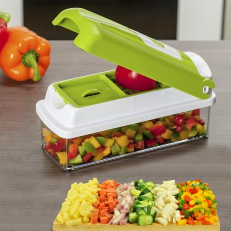 SlicePro 12-in-1 Vegetable Slicer – Multifunctional Cutting and Grating System for the Kitchen | Stornfield