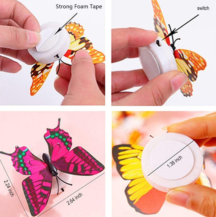 Stornfield | 12-Pack: Decorative LED Butterfly Night Light