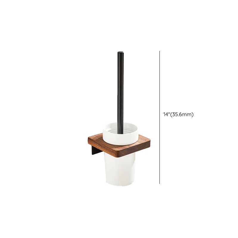 Stornfield | Wood and Aluminum Bath Accessory Set Black Bathroom Accessory Kit