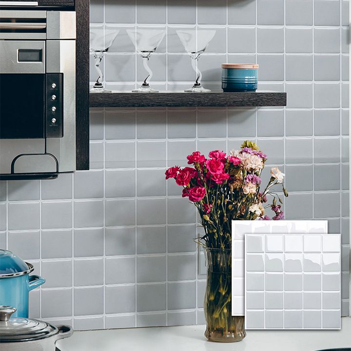 Stornfield | Waterproof Self-Adhesive White Mosaic Tiles for Kitchen Backsplash