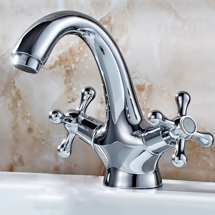 Stornfield | Industrial Widespread Two-Handle Cross Faucet