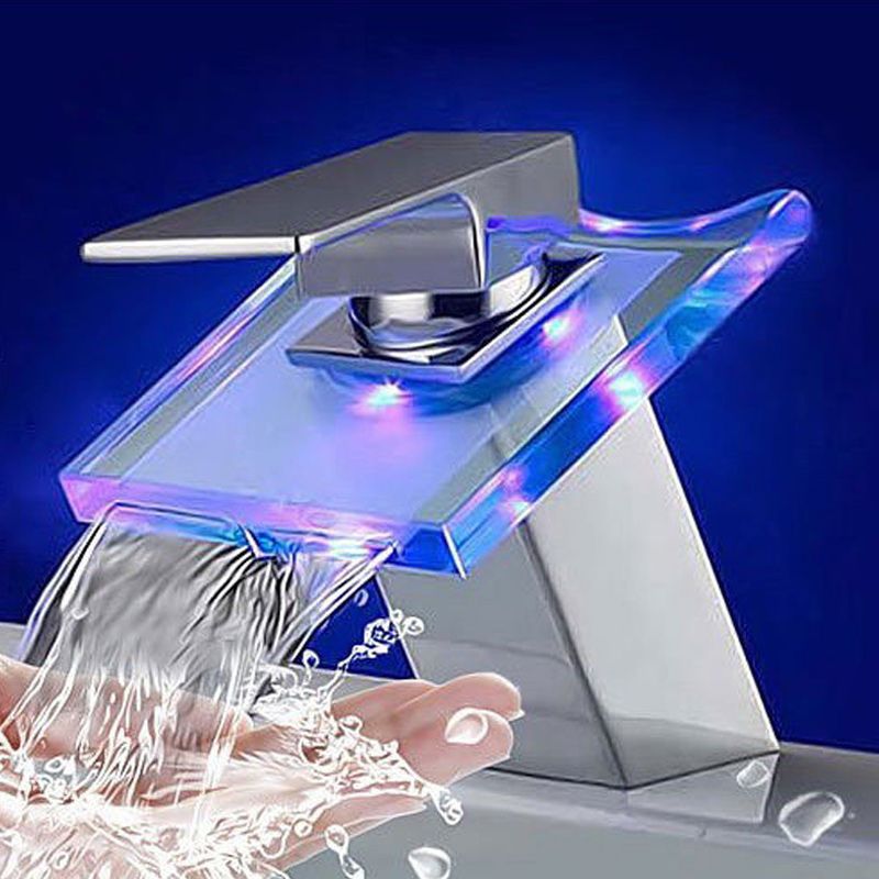 Stornfield | 1-Lever Vanity Faucet 1-Hole Copper Basin Tap with LED Light