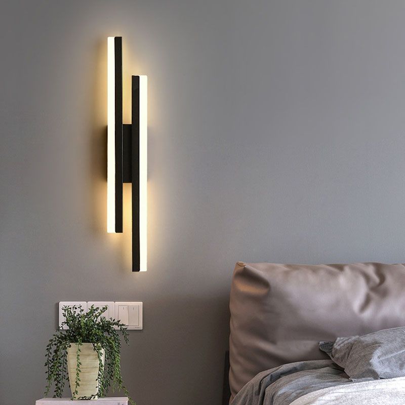 Stornfield | Alana Modern LED Wall Light - Elegant Black/Gold Wall Lighting for Living Room and Bedroom