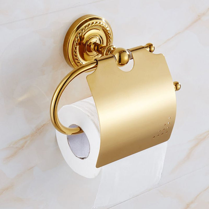 Stornfield | Traditional Gold Bathroom Accessories Copper Bathroom Set