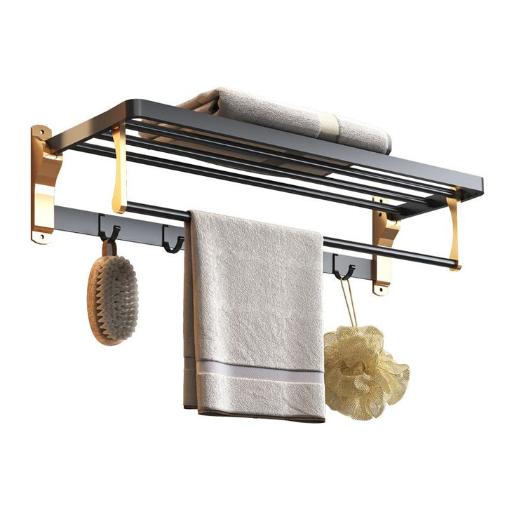Stornfield | Ensemble de Salle de Bain Noir & Laiton Accessoires de Salle de Bain Style Moderne En Pièce Individuelle Ou En Ensemble