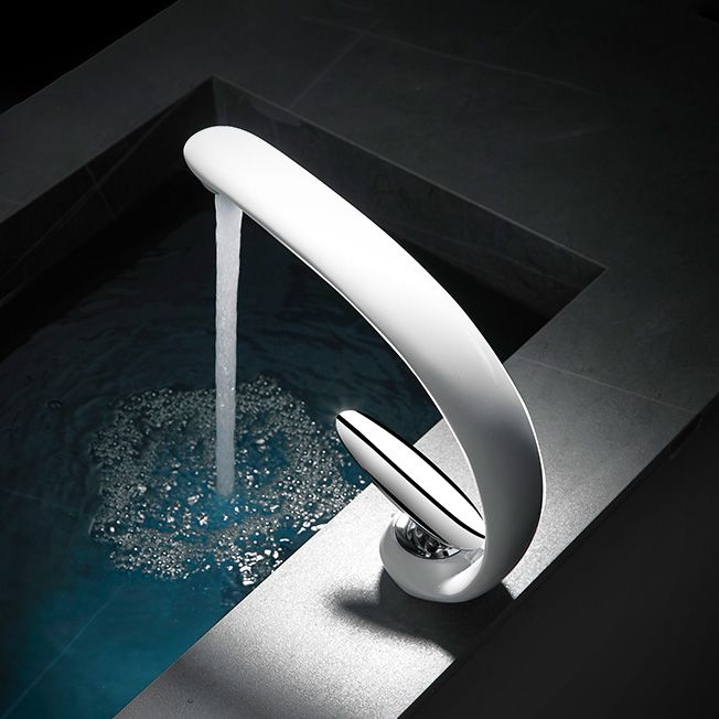 Stornfield | Single Handle Waterfall Bathroom Basin Faucet in Brass