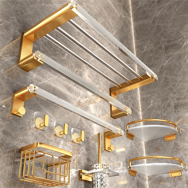 Stornfield | Modern Gold Bathroom Accessories Single Item or Set with Bath Caddy