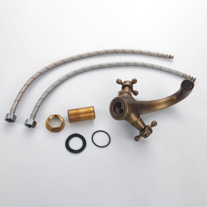 Stornfield | Industrial Widespread Two-Handle Cross Faucet