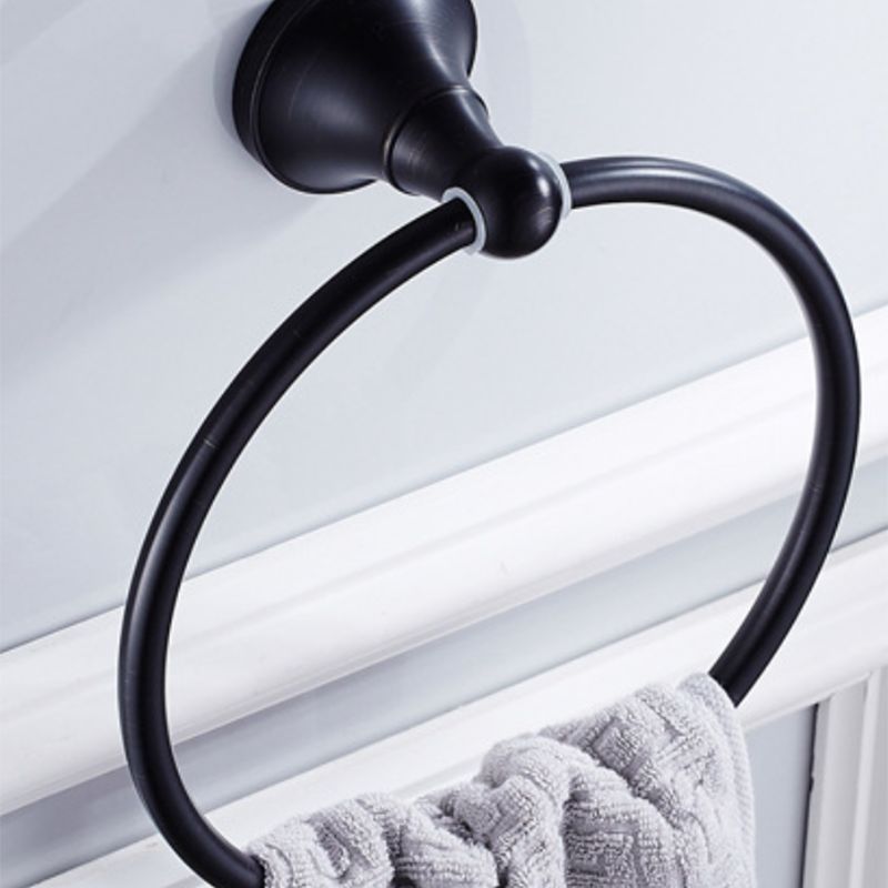 Stornfield | 4-Piece Metal Bathroom Set Traditional Style Black Bathroom Accessory Set