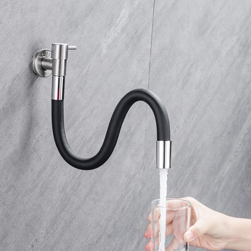 Stornfield | Contemporary Wall Mounted Bathroom Faucet with Stainless Steel Lever Handles