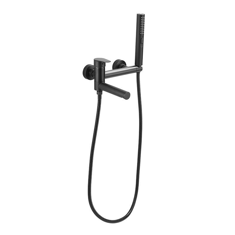 Stornfield | Modern Bath Rim Wall-Mounted Single Handle Bathtub Faucet with Hand Shower