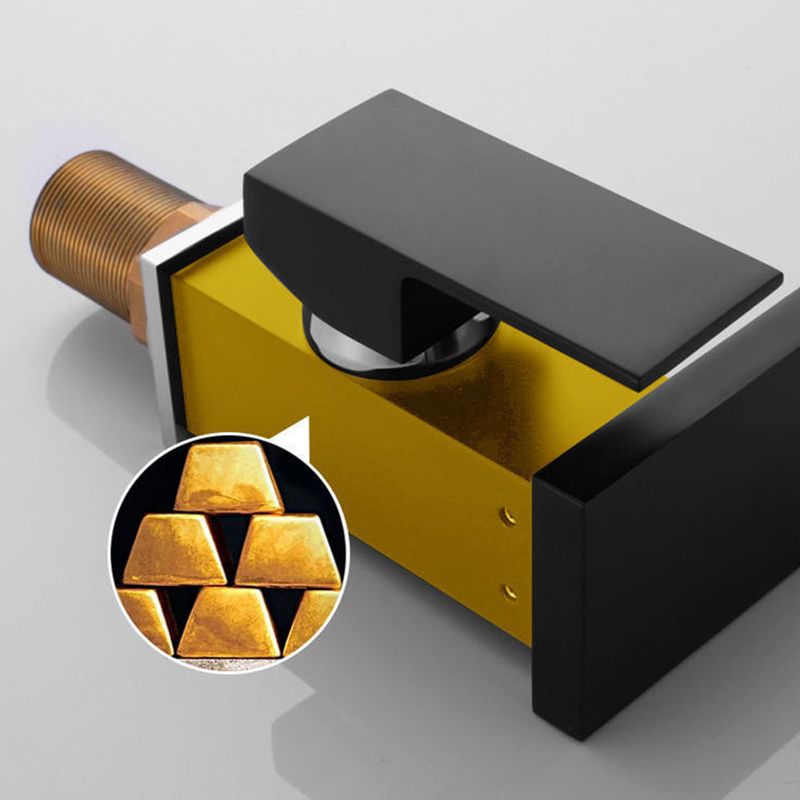 Stornfield | Modern Sink Faucet with Brass Lever Handles LED Waterfall Basin Mixer