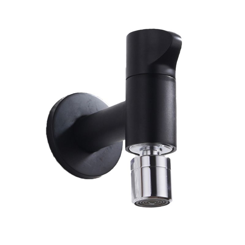 Stornfield | Contemporary Wall Mounted Bathroom Faucet with Knob Handle, Solid Brass, Round Spout