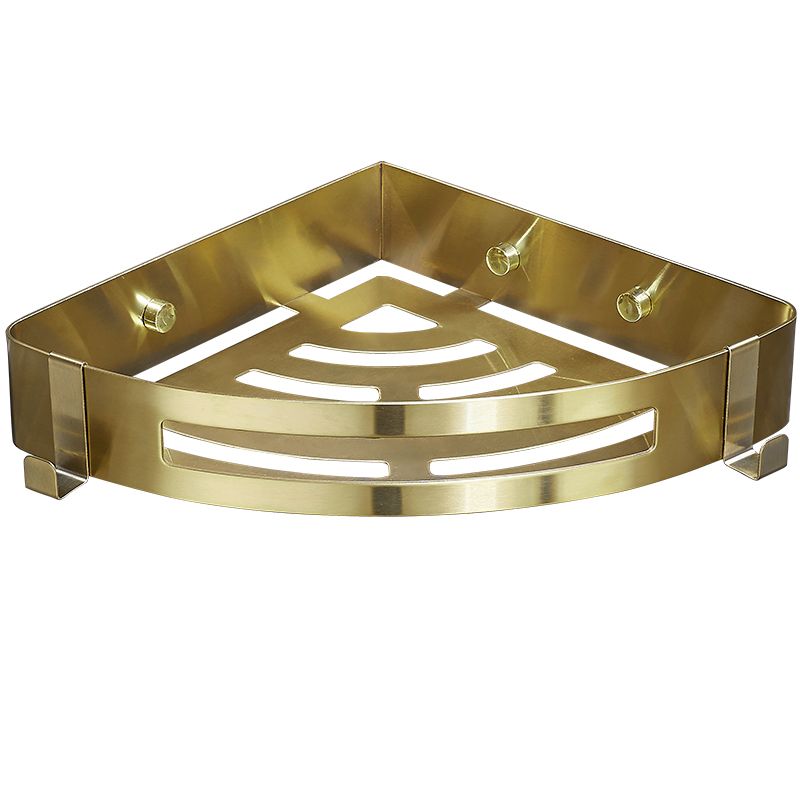 Stornfield | 3-Piece Gold/Silver Modern Bathroom Accessory Set, Bath Shelf