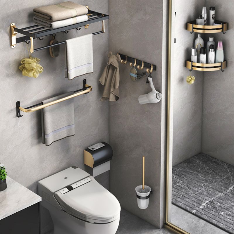 Stornfield | Ensemble de Salle de Bain Noir & Laiton Accessoires de Salle de Bain Style Moderne En Pièce Individuelle Ou En Ensemble