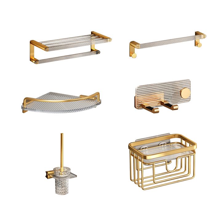 Stornfield | Modern Gold Bathroom Accessories Single Item or Set with Bath Caddy