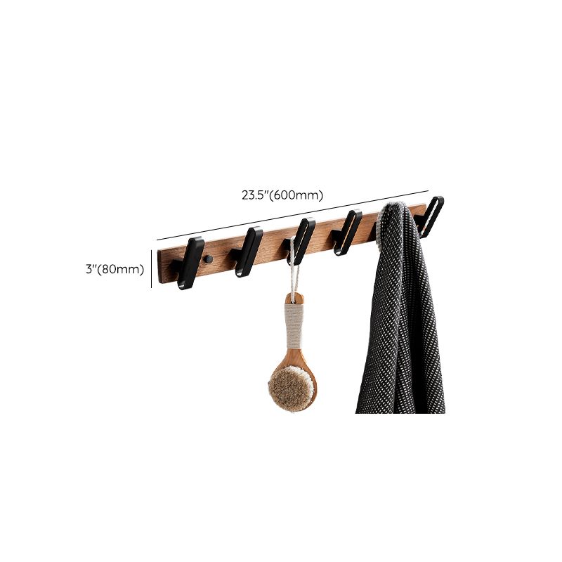 Stornfield | Wood and Aluminum Bath Accessory Set Black Bathroom Accessory Kit