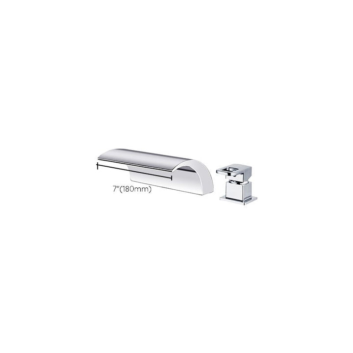 Stornfield | Modern Brass Roman Bathtub Faucet Waterfall Spout Bathtub Faucet
