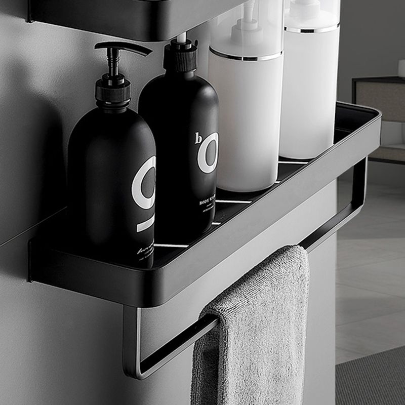 Stornfield | Modern Matte Black Bathroom Set 1/2 - Piece Stainless Steel Bathroom Shelf