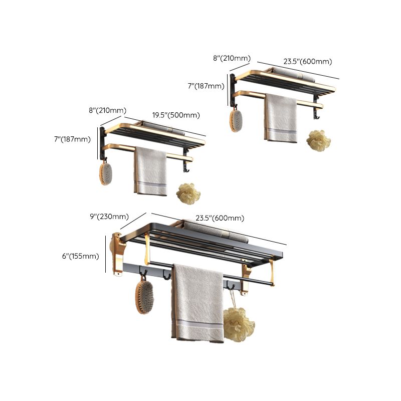 Stornfield | Ensemble de Salle de Bain Noir & Laiton Accessoires de Salle de Bain Style Moderne En Pièce Individuelle Ou En Ensemble