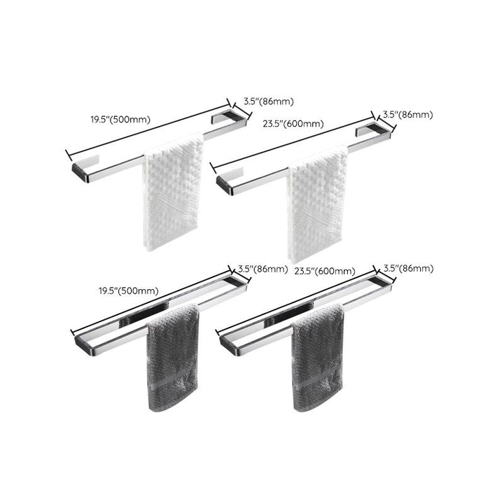 Stornfield | 5-piece modern bathroom accessories as single item or in set Polished chrome bathroom set